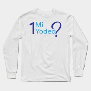 Echad Mi Yodea - Funny Passover Seder Tshirt design Long Sleeve T-Shirt